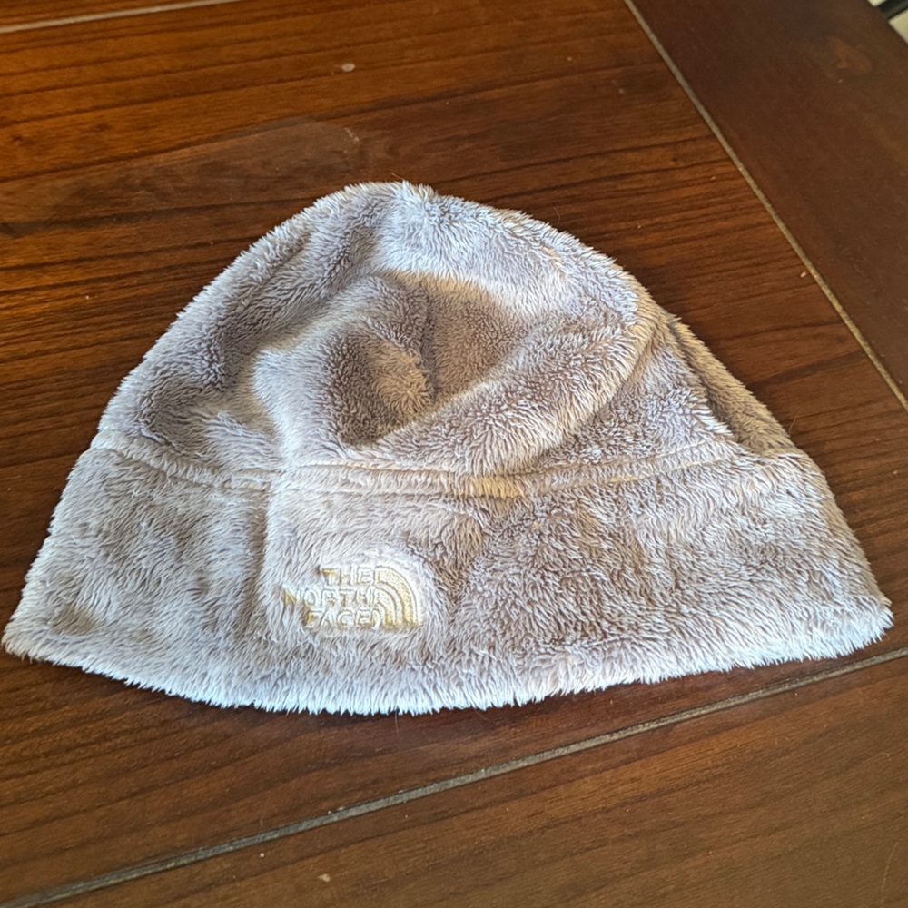 The North Face Light Gray Fleece Hat